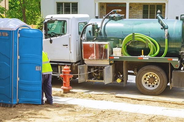 workers at Lawrence Porta Potty Rental