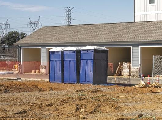 construction porta potties are designed for sanitation and cleanliness, with regular professional servicing and cleaning to ensure safety and hygiene on the work site